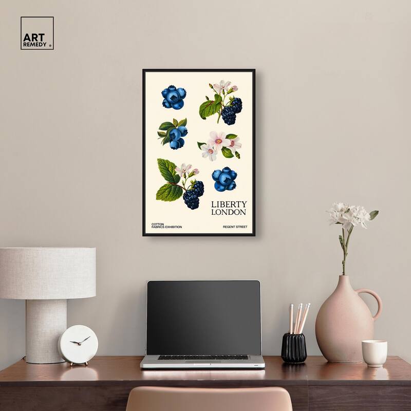 Berries and Blooms I Canvas by Art Remedy