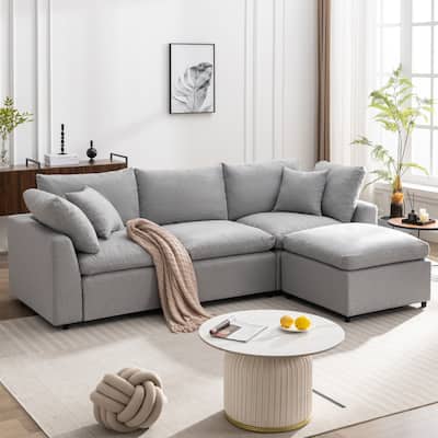 Harper&Bright Designs L Shaped Sofa with Reversible Chaise
