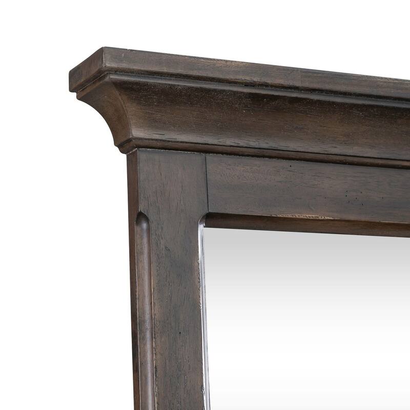 Paradise Valley Saddle Brown Landscape Mirror - Saddle Brown