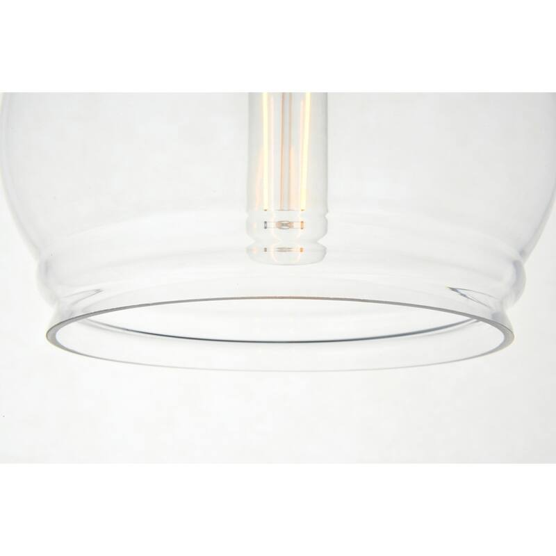 1-Light Pendant with 8 inch Clear Glass