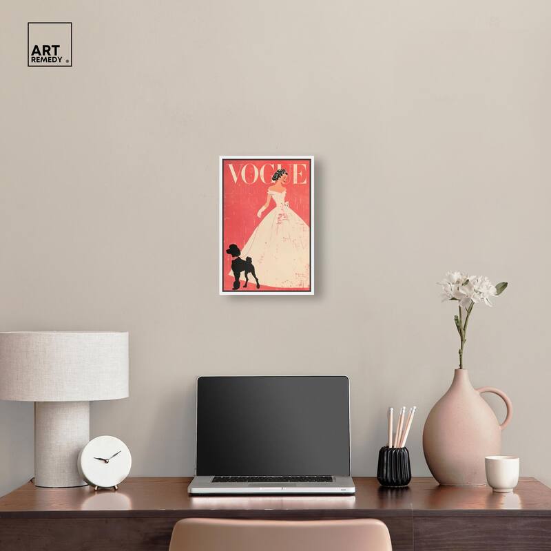 Red and Ivory Cover Canvas by Art Remedy