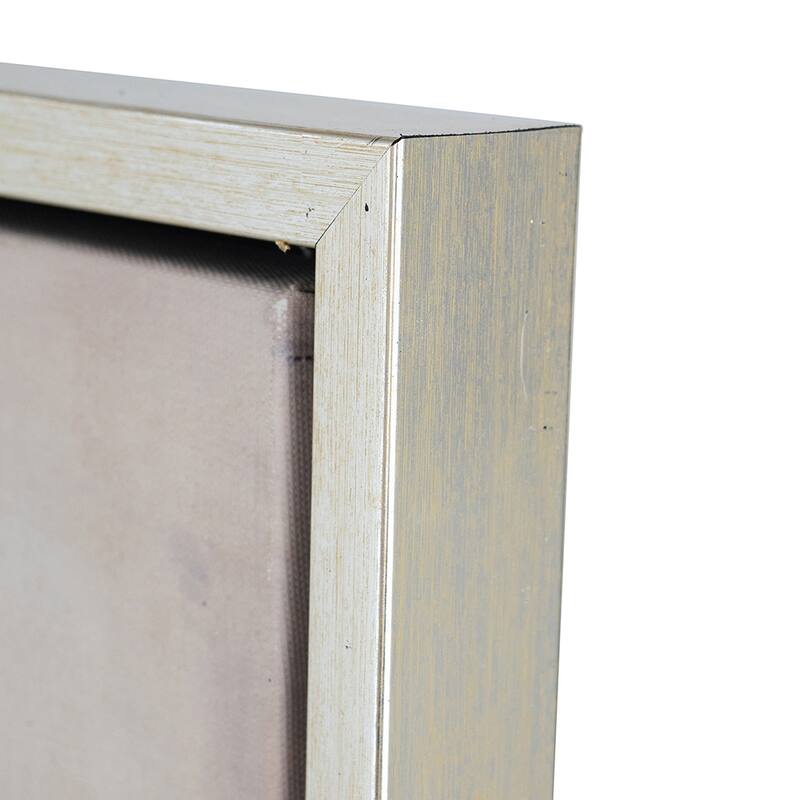 Modern Wall Decor Oil Painting with Gold Accents, Square Framed Wall Art, for Living Room, Dining Room and Office