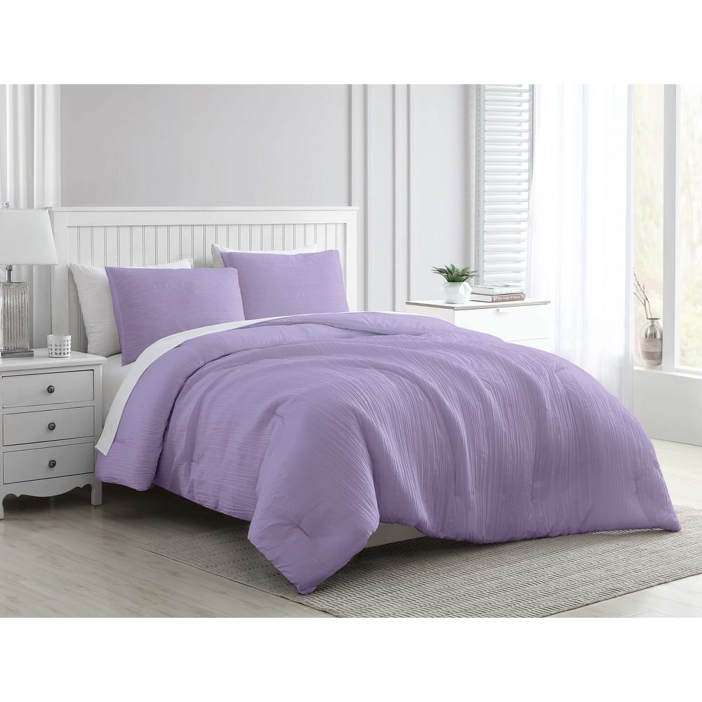 Greenport Crinkle Comforter Set with Shams