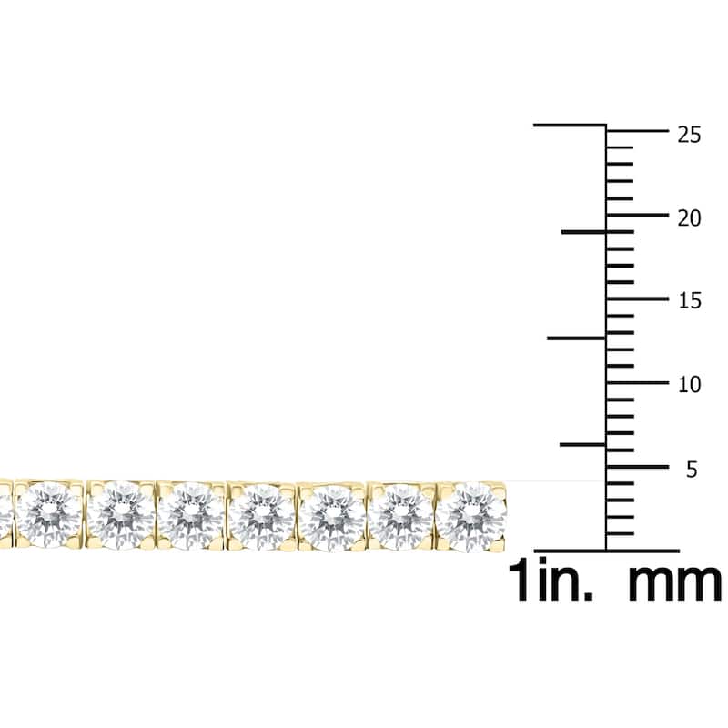 Marquee 10 Carat TW Diamond Tennis Bracelet in 14K Yellow Gold