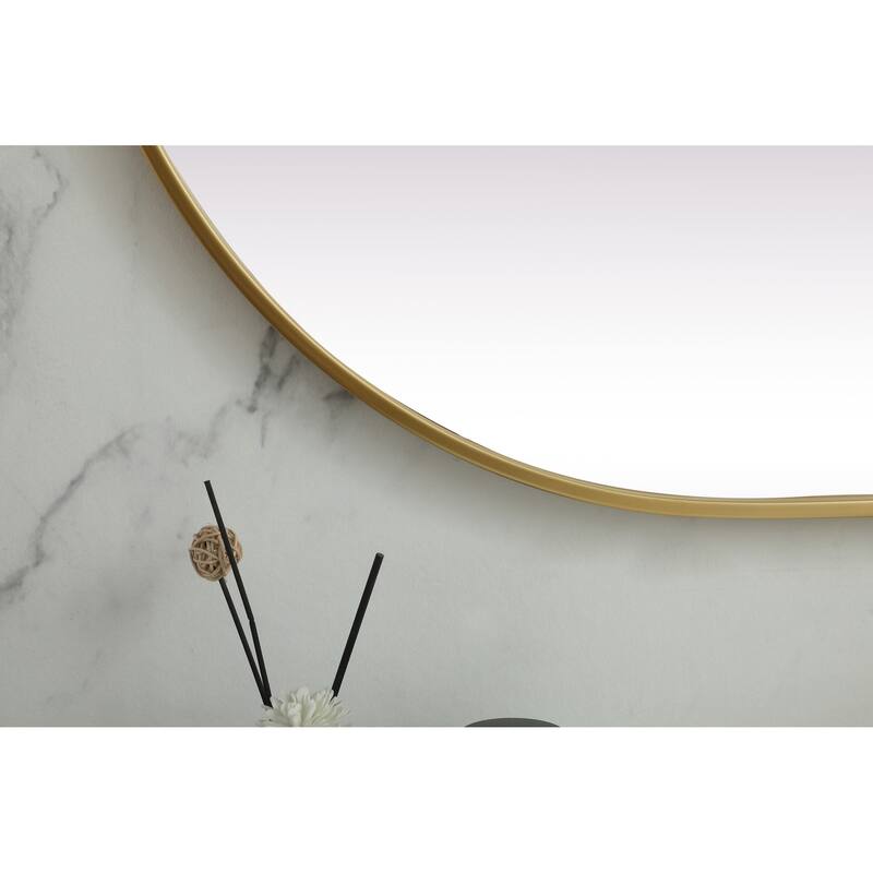 Elegant Lighting MR2A3048 Asha 30" W x 48" H Oval Framed Bathroom