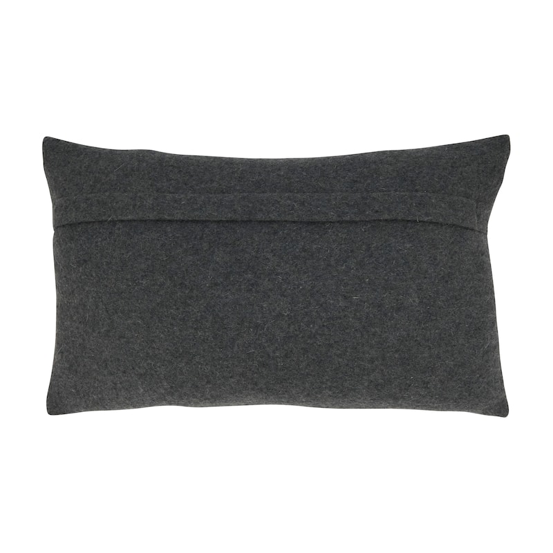 Soft and Cozy Hair On Leather and Felt Throw Pillow
