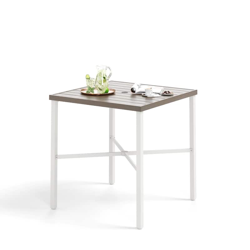 36-inch Metal Bar Table with 1.59-inch Umbrella Hole Bar Table