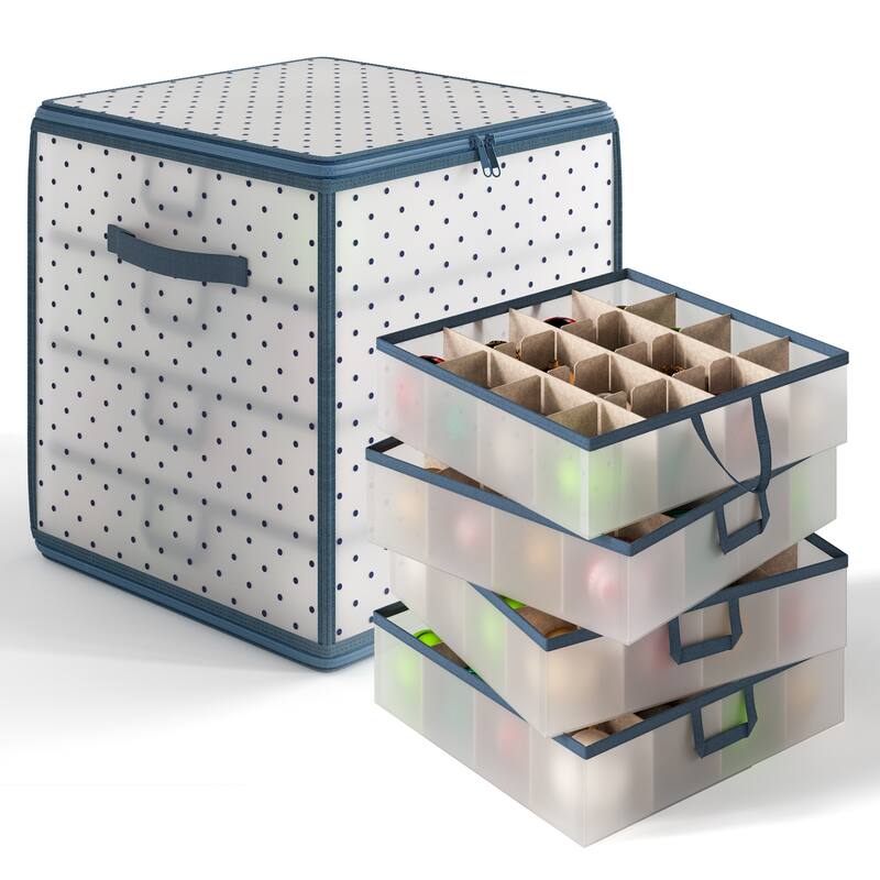 Empyrean Christmas Ornament Storage Box - Cube - Clear