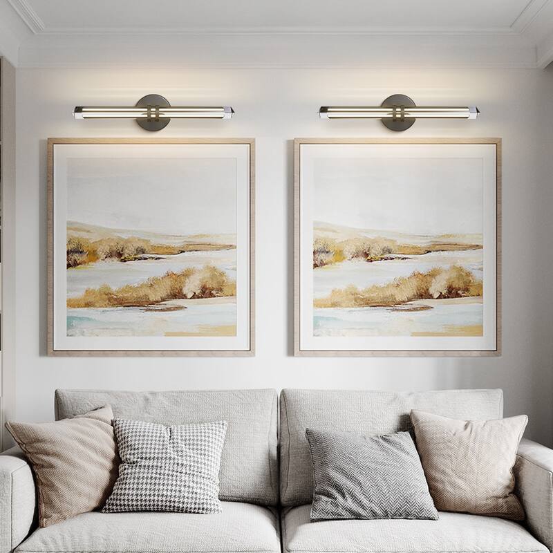 KAYLA 18/24-inch -Triangular Pyramid Crystal Vanity Light - Copper Single Pack