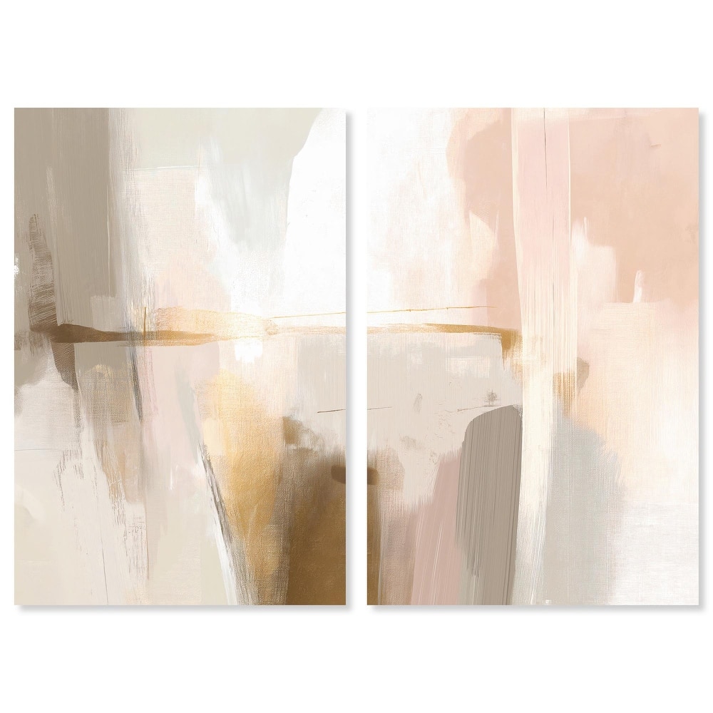 Meditative Hues I Canvas Set of 2 by Art Remedy, Gallery Wrapped