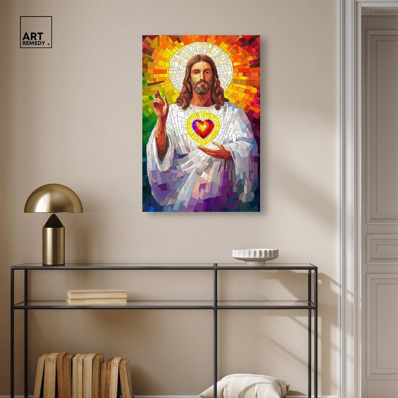 Blocks of Benediction I Canvas by Art Remedy, Gallery Wrapped