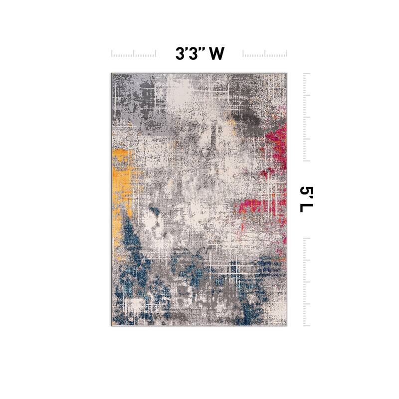World Rug Gallery Perugia Modern Abstract Area Rug