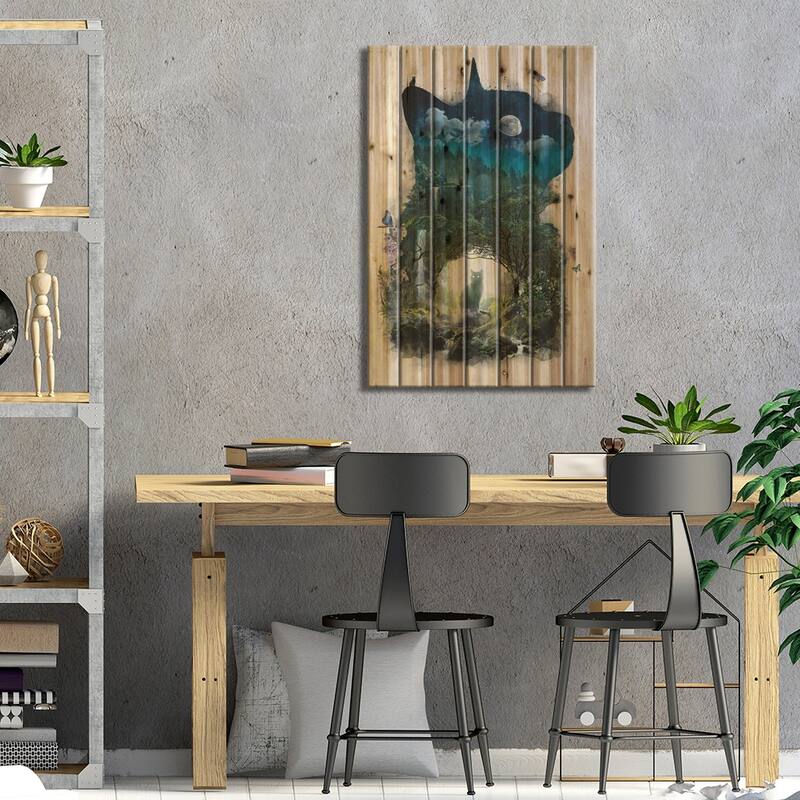 The Realm Of Cats Print On Wood by Barrett Biggers - Multi-Color