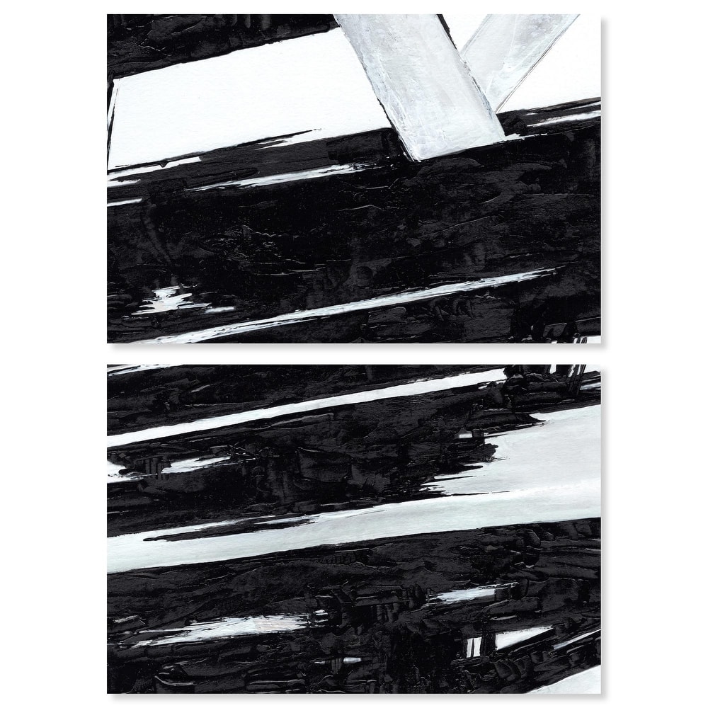 Geometric Story Canvas Set of 2 by Art Remedy, Gallery Wrapped