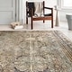 preview thumbnail 14 of 13, Alexander Home Isabelle Olive Tone Oriental Pattern Printed Area Rug