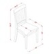 preview thumbnail 15 of 20, East West Furniture 5 Piece Dining Room Furniture Set- a Round Kitchen Table and 4 Dining Chairs, Black & Cherry (Seat Options)