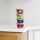 preview thumbnail 33 of 32, Glass Food Storage Containers Set - Round, 1-Cup (8oz) BPA-Free, Microwave & Oven Safe, Airtight Lids