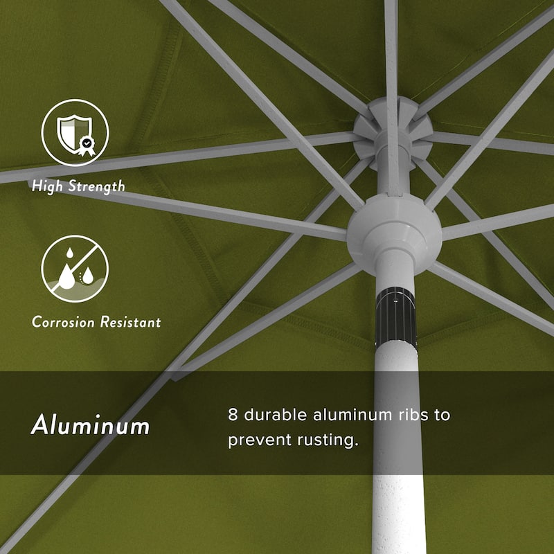 Pompano 7.5-foot Crank Lift Round Patio Umbrella by Havenside Home