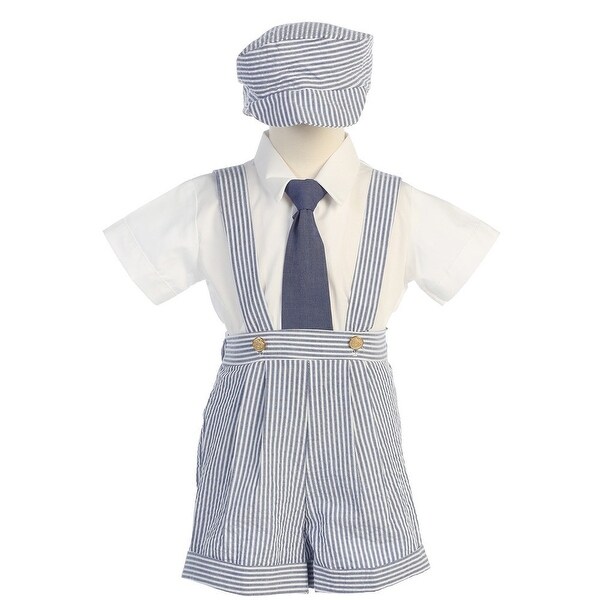 baby boy suspender shorts outfit