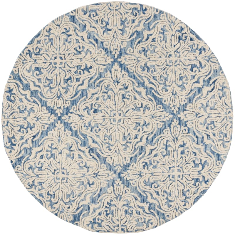 SAFAVIEH Handmade Blossom Letty Modern Floral Wool Rug