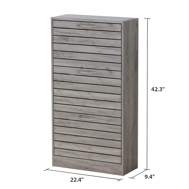 Shoe Cabinet with Flip Drawer for Entryway Rack Storage Organizer