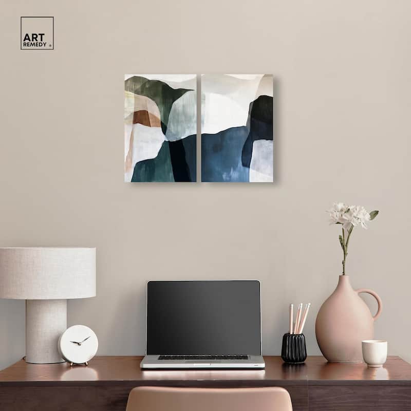 Deliberately Lucky Canvas Set of 2 by Art Remedy, Gallery Wrapped