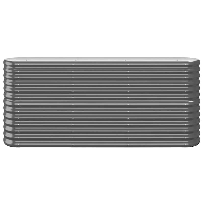 vidaXL Garden Raised Bed Patio Outdoor Raised Planter Box Powder-coated Steel