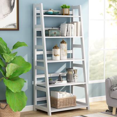 Ladder Bookshelf, 5 Tiers Storage Shelf