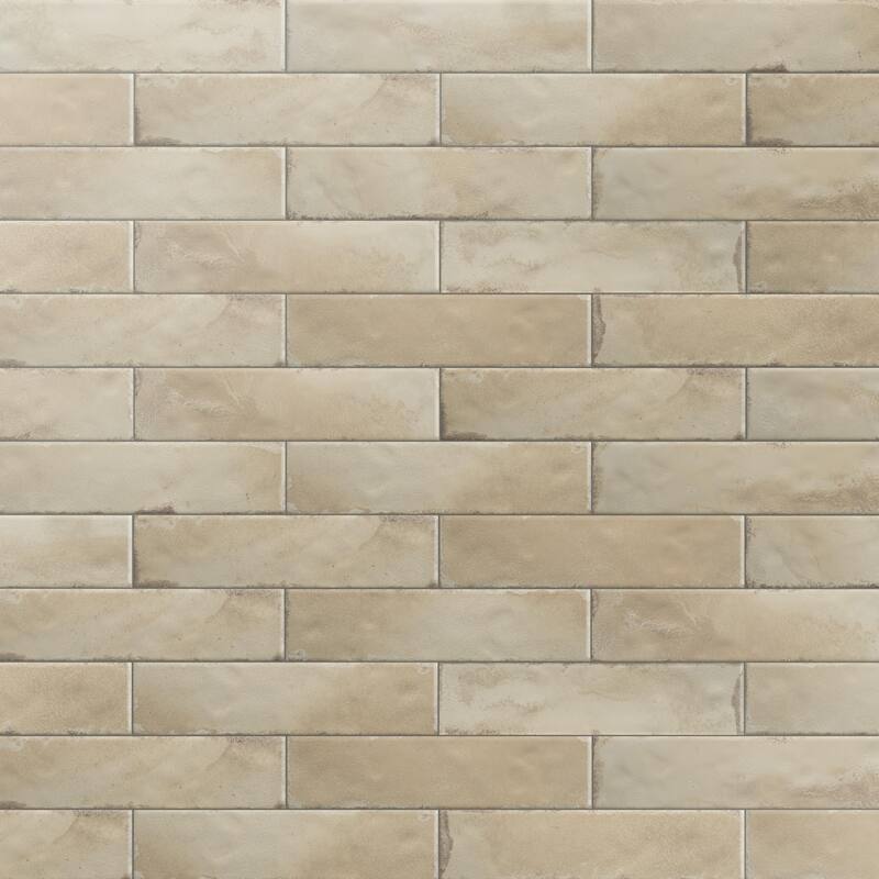 Merola Tile Luca Shell 3-1/8" x 12-3/8" Ceramic Wall Tile