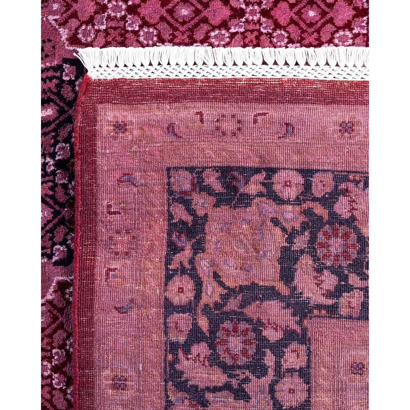 Fine Vibrance One-of-a-Kind Hand-Knotted Area Rug - Pink, 6' 1" x 9' 5" - 6' 1" x 9' 5"