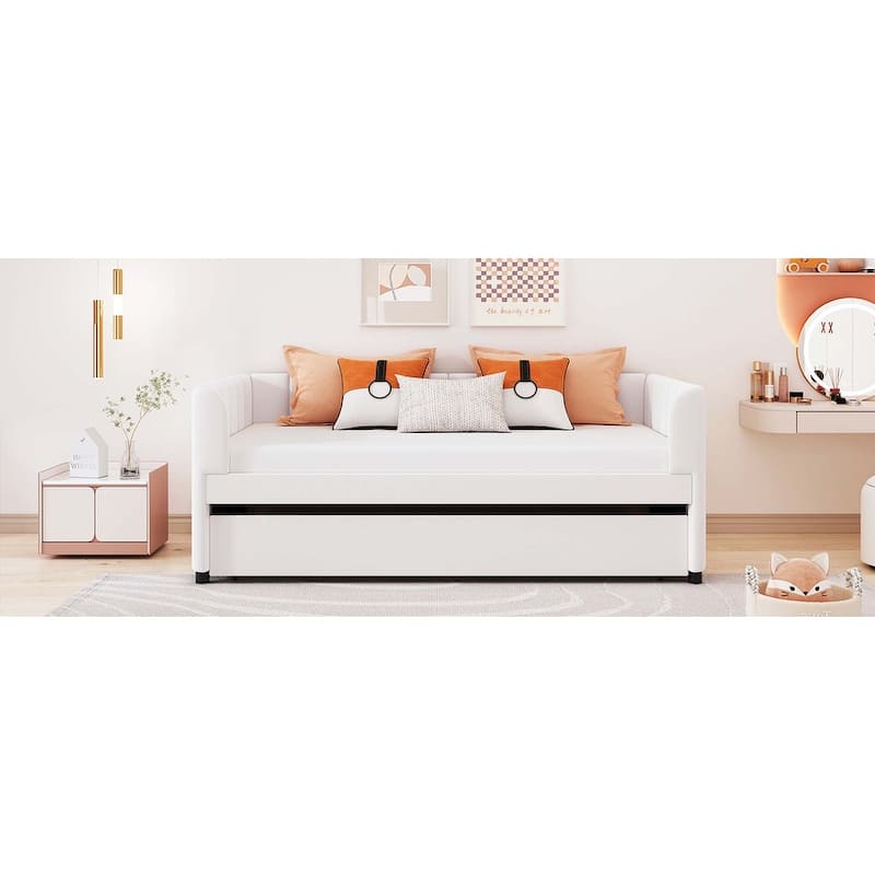 Twin Size Daybed with Ergonomic Design Backrest