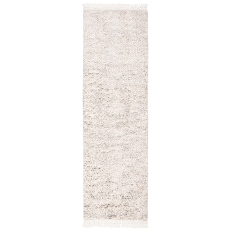 SAFAVIEH Casablanca Shag Tribal Beige Wool Rug