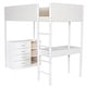 preview thumbnail 34 of 58, Multifunctional Design Twin Size Loft Bed with Convertible Desk