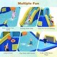 preview thumbnail 6 of 8, Gymax Inflatable Water Slide Climbing Bounce House Splash Pool w/ 735W - See Details
