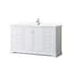 Option White / Giotto Quartz Top / Polished Chrome