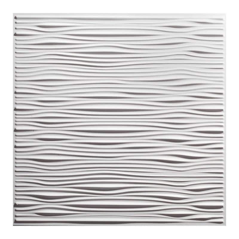 Genesis Drifts White 2 x 2 ft. Lay-in Ceiling Tile