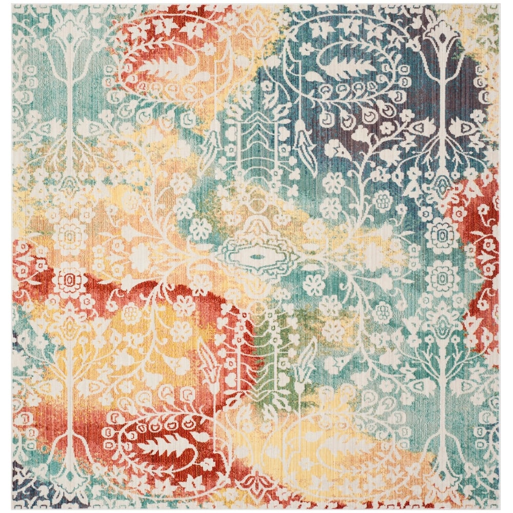 SAFAVIEH Mystique Solvita Watercolor Oriental Polyester Rug