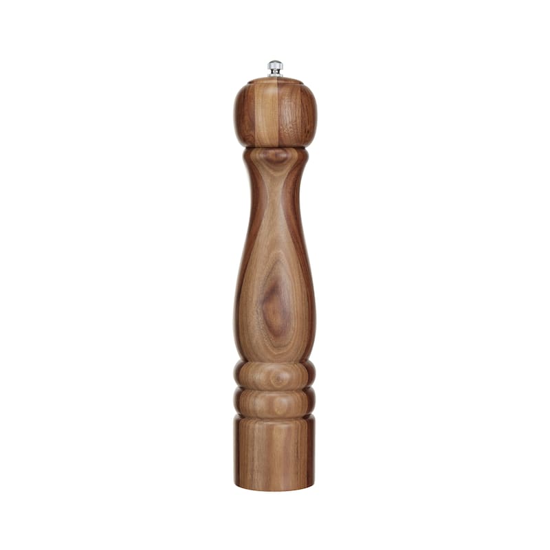 Acacia Wood Salt and Pepper Mill - 2.4"L x 2.4"W x 12.0"H - 2.4"L x 2.4"W x 12.0"H - Natural