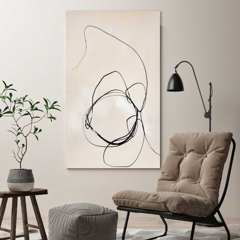 "Fine Line 5" by Design Fabrikken Print on Canvas