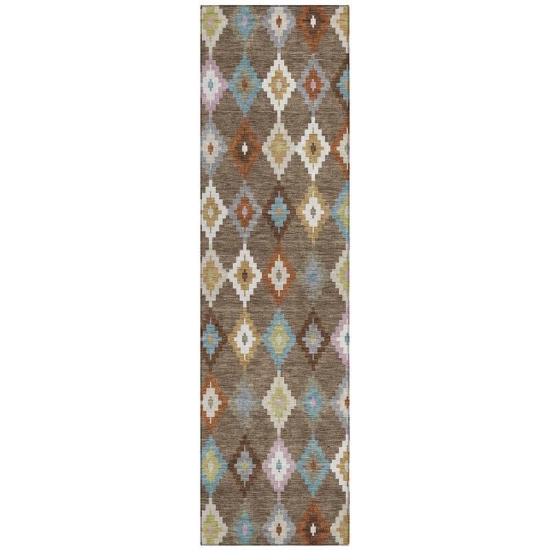 Machine Washable Indoor/ Outdoor Global Ahmet Chantille Rug