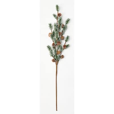 30" Ice Pine & Cone Spray, Set of 3 - Multicolor