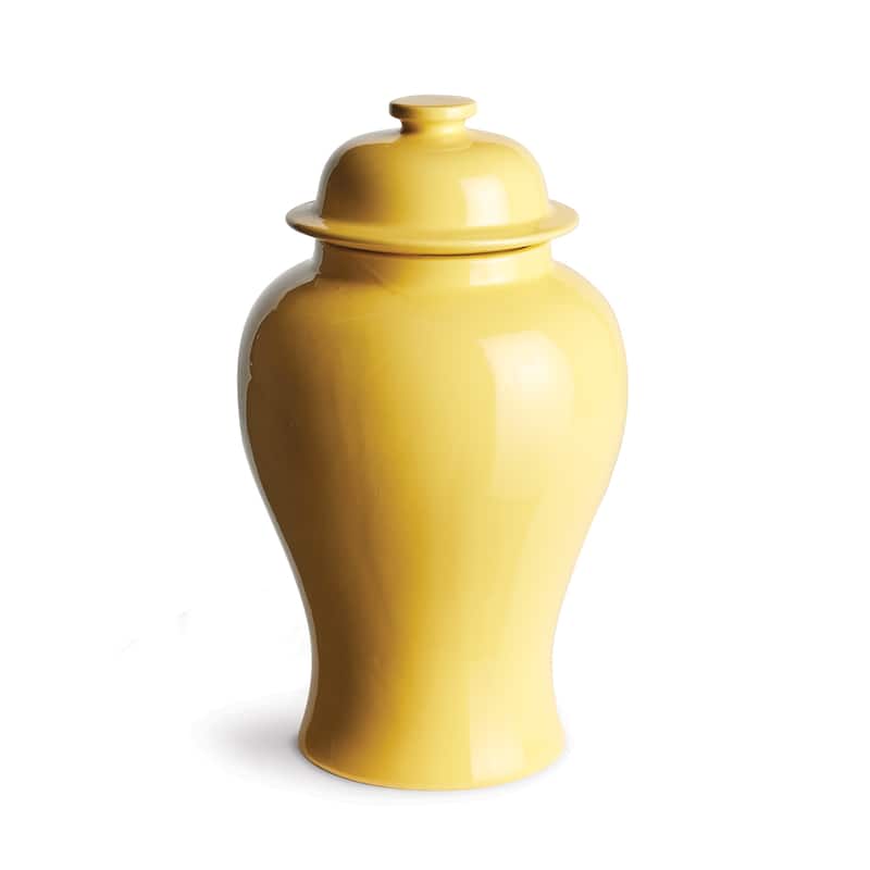 Koa Lidded Ginger Jar - Yellow - Standard
