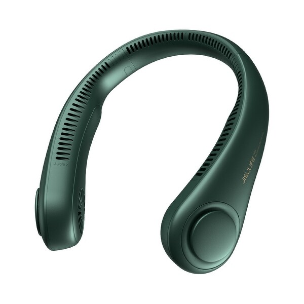 JisuLife Bladeless Turbine Neck Fan FA14, Dark Green - Bed Bath