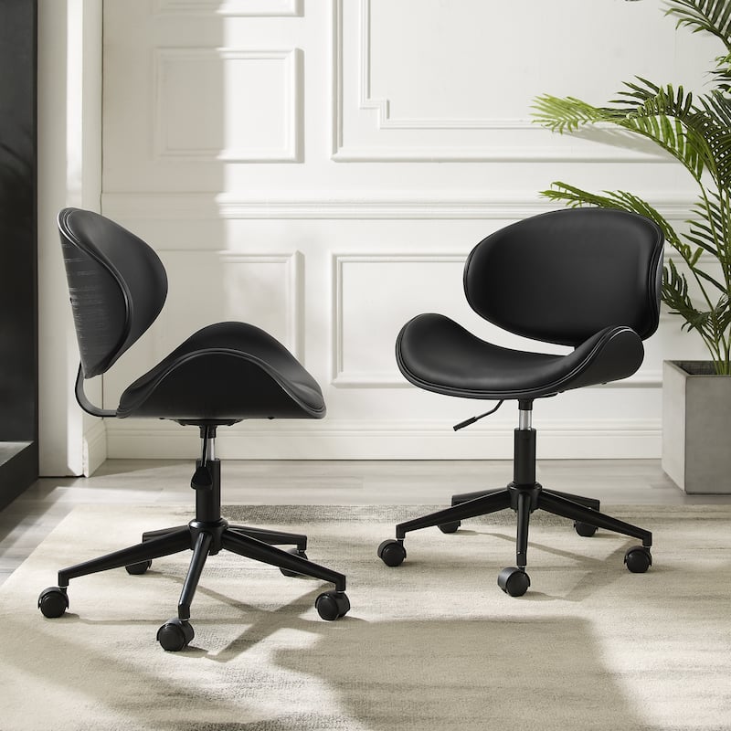 Corvus Madonna Mid-century Modern Adjustable Curved Office Chair