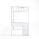 preview thumbnail 8 of 11, SogesSleep Twin Over Twin Loft Bed With Built-In-Desk