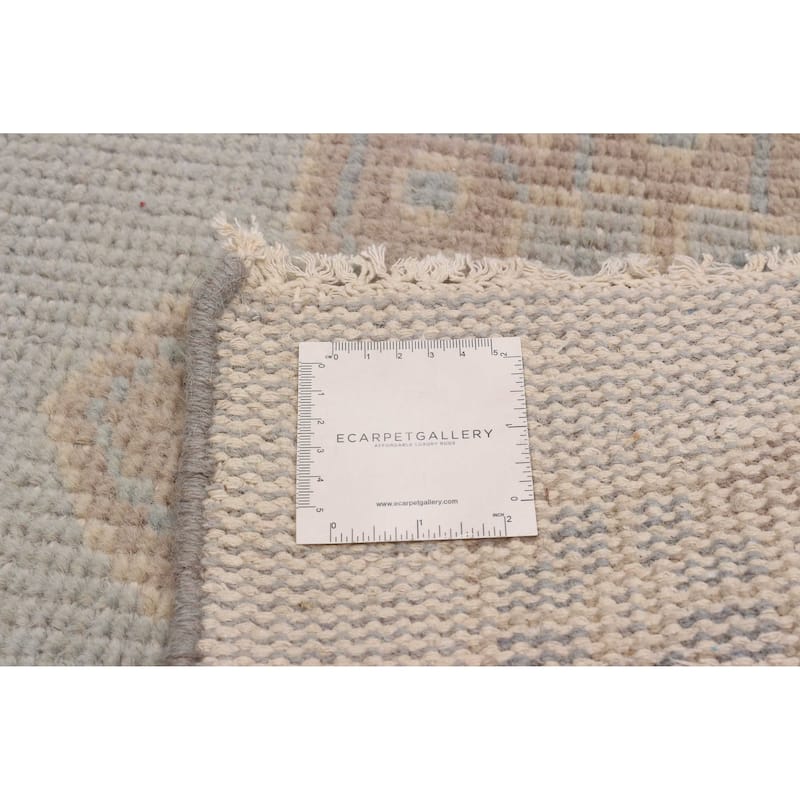 ECARPETGALLERY Hand-knotted Royal Oushak Grey Wool Rug - 6'3 x 8'11