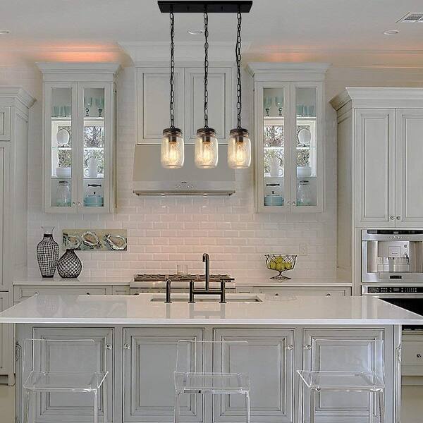 Shop 3 Light Vintage Chandelier Glass Mason Jar Chain
