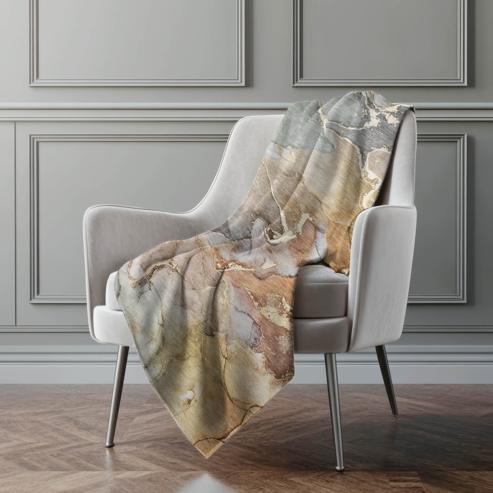 Premium Machine Washable Sherpa Abstract Contemporary Throw Blanket.