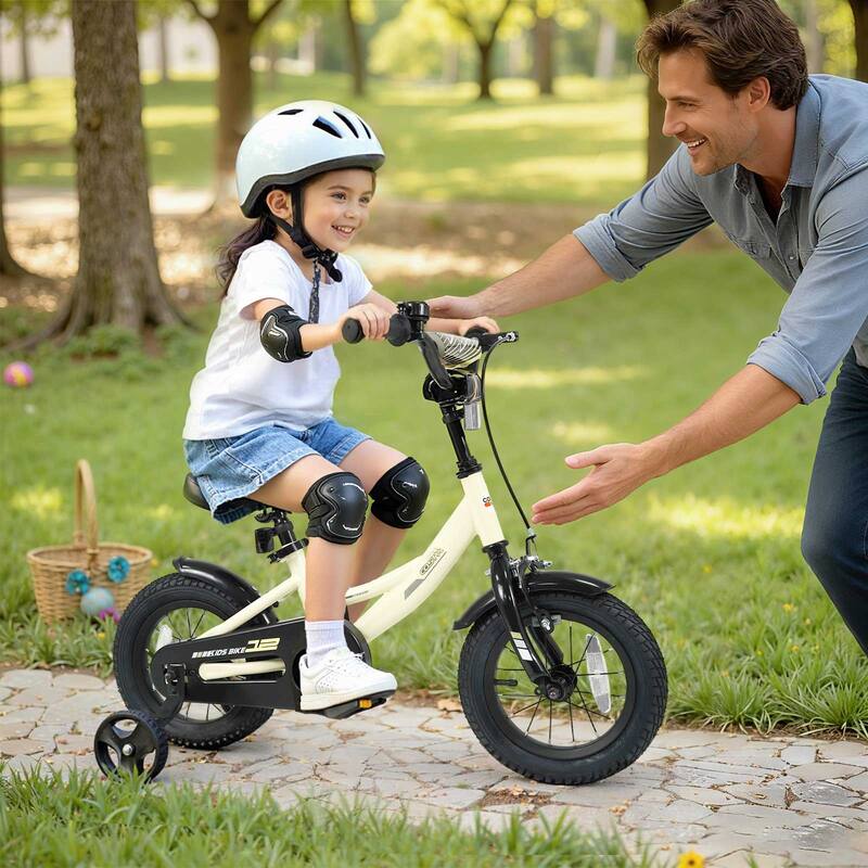 Costway 14" Kids Bike with Removable Training Wheels Adjustable Seat & - See Details