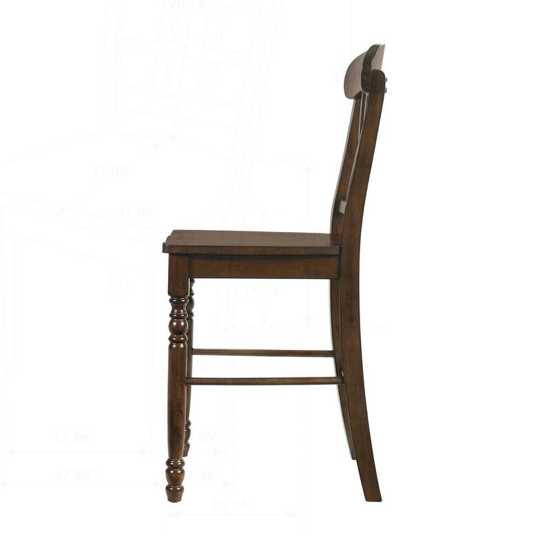 Charming Set of 2 Counter Height Chairs for Stylish Dining Experience